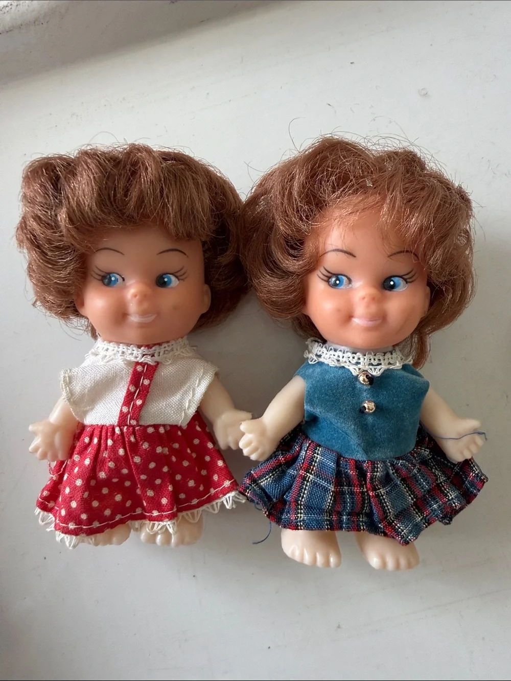 Vintage 1960s Uneeda Pee Wee Dolls Lot of 5